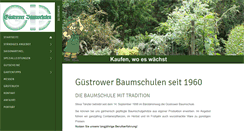 Desktop Screenshot of guestrower-baumschulen.de